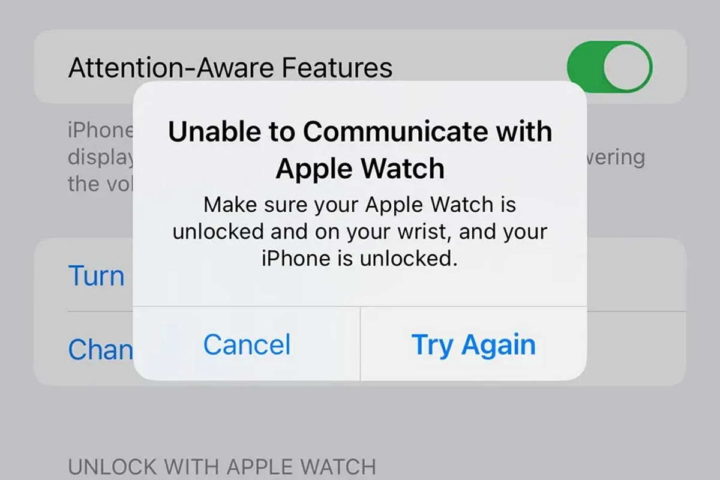 Problemas de desbloquear Apple Watch iPhone