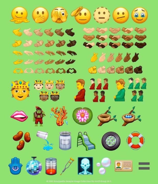 Novos emojis