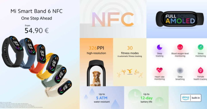 Mi Band 6 NFC Xiaomi smartband