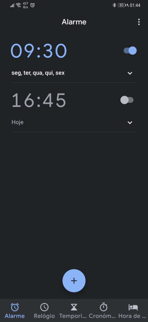 Android Alarm with Google Clock