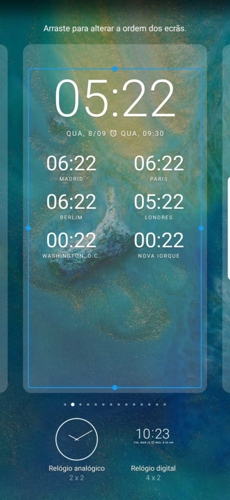 Cidades horas Android Google widget