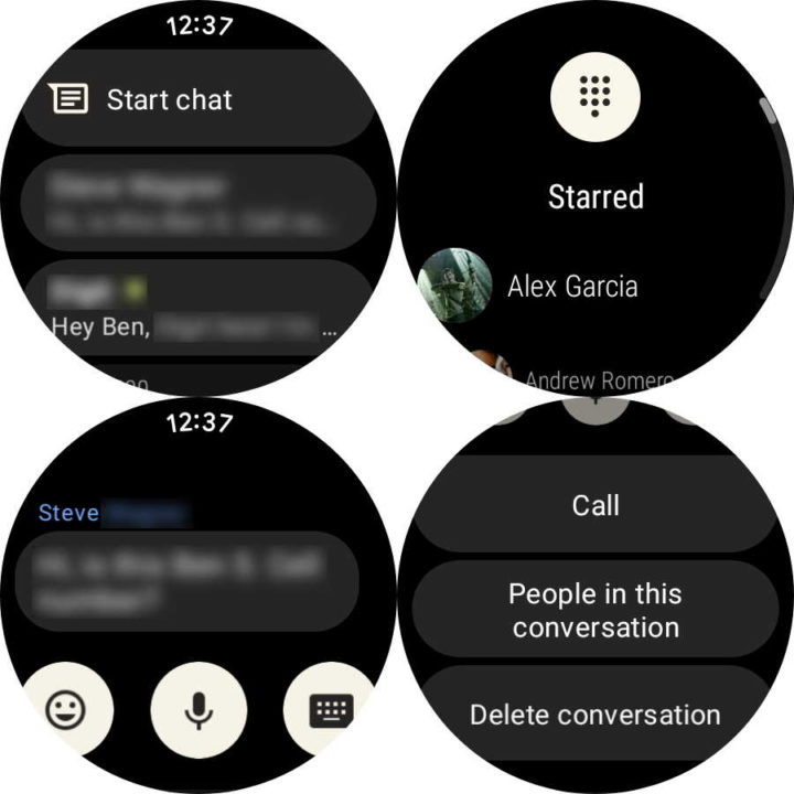 Carry OS Messages Google Smart Watch Apps