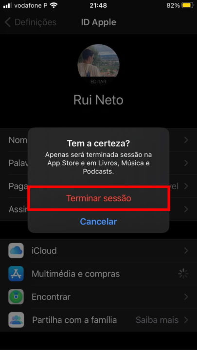 ID Apple diferente na App Store