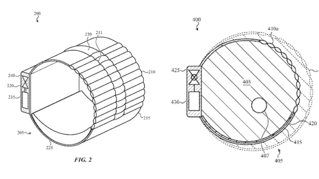 Apple regista uma patente para medir a pressão arterial com um manguito extensível