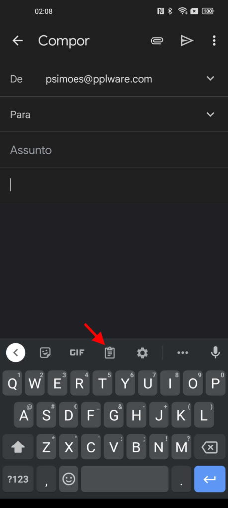 capturas ecrã teclado Android GBoard