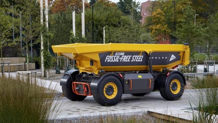 Carro da Volvo em aço sem combustíveis fósseis, com tecnologia da SSAB
