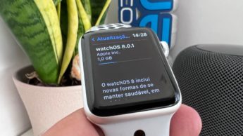 Imagem Apple Watch Series 3 com watchOS 8.0.1