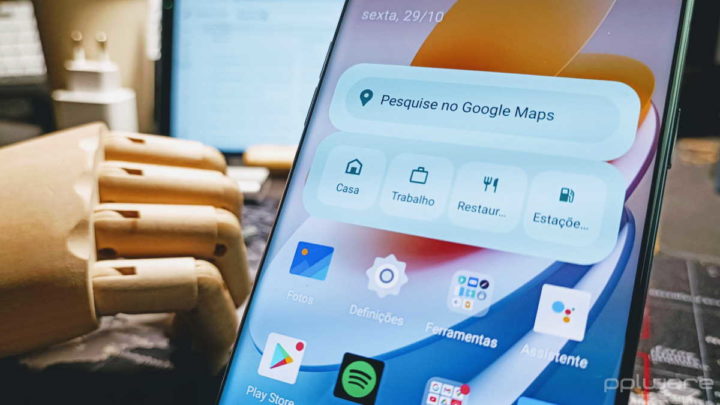 Google Maps widget Android atalhos