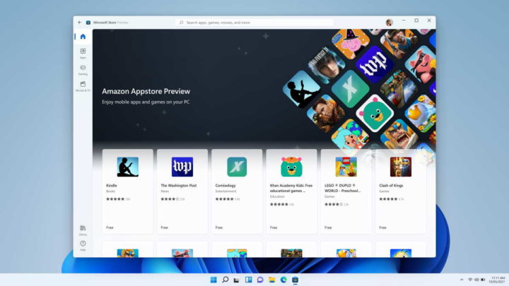 Windows 11 Android apps Microsoft loja
