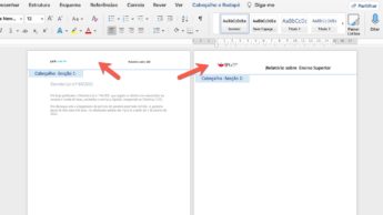 Word – Como ter cabeçalhos e rodapés diferentes num documento?