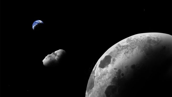 Imagem de asteroide que é um pedaço da Lua