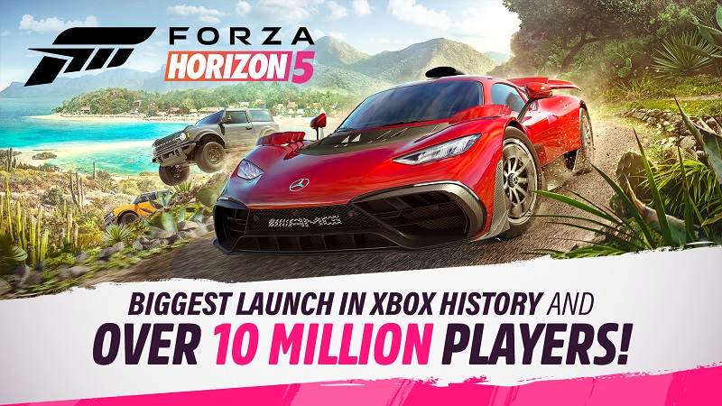 Forza Horizon 5 é o maior lançamento da Xbox com mais de 10