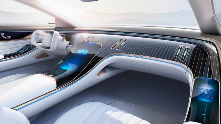 Imagem de conceito para o novo 100% elétrico da Mercedes