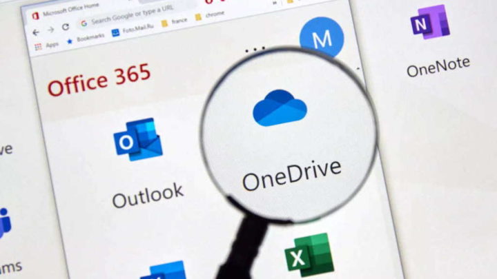 Microsoft OneDrive Cloud Windows dados