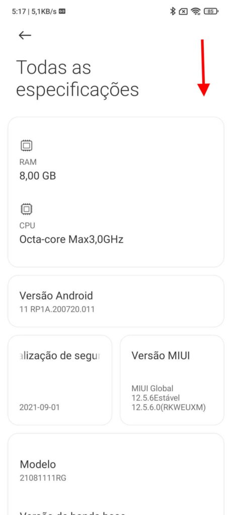 Xiaomi especificações smartphone informação