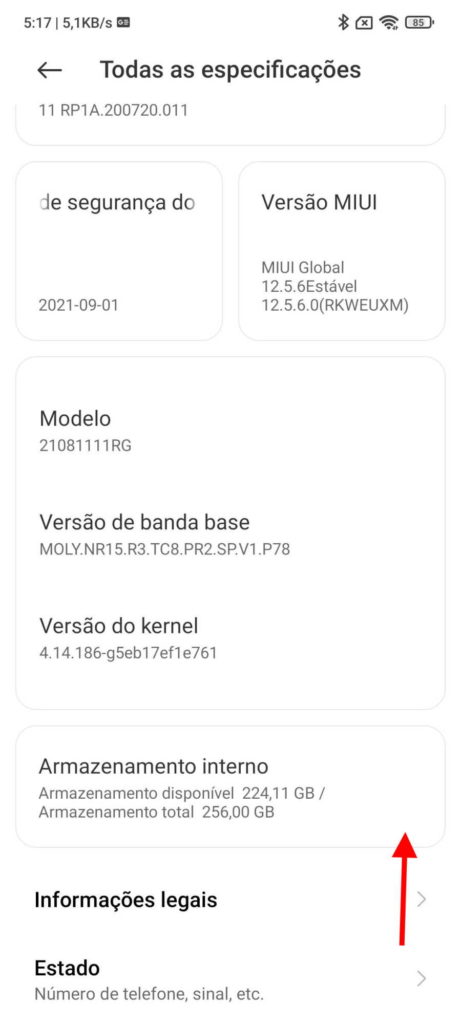 Xiaomi especificações smartphone informação
