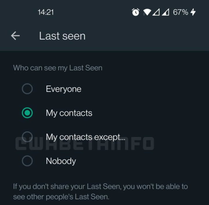 Mensajes de privacidad de WhatsApp visibles en línea