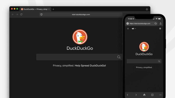 Search for privacy news in DuckDuckGo Browser