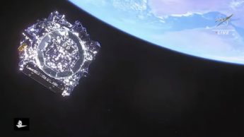 Imagem do telescópio da NASA, o James Webb no espaço
