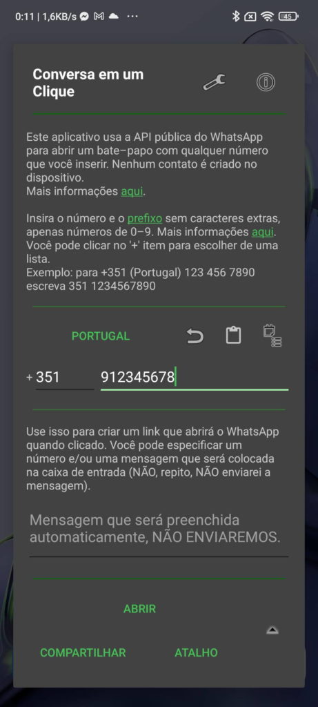 WhatsApp contactos smartphone número app