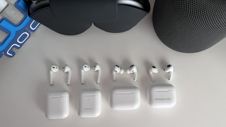 Imagem todos os AirPods da Apple