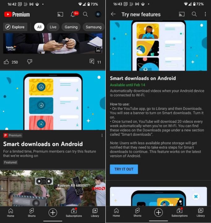 YouTube terá download inteligente de vídeos para Android