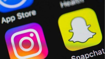Redes sociais Instagram e Snapchat