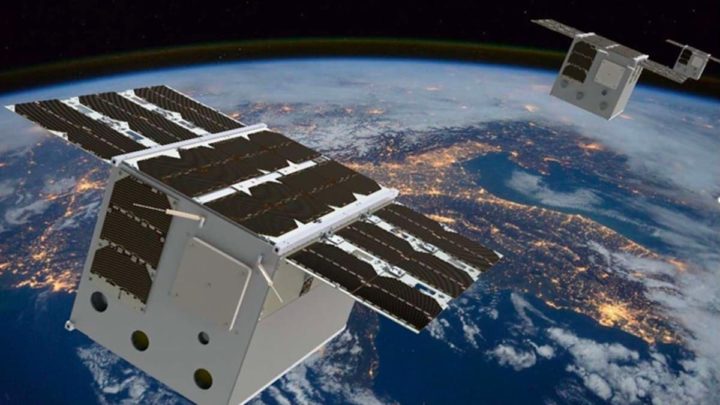 Imagem ilustração de satélite da SpaceX do projeto Starlink