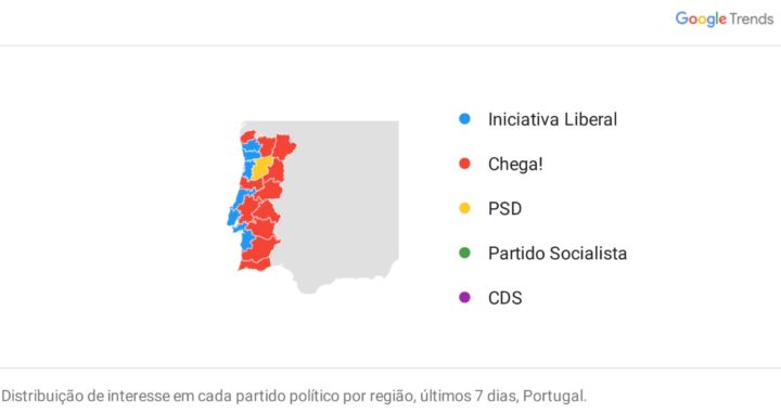 Legislativas 2022: O que pesquisaram os portugueses no Google?