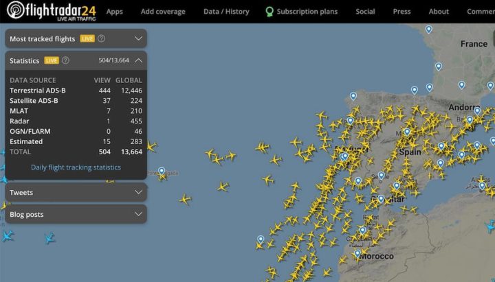 Flightradar24: Faça o tracking de aviões no mundo em tempo real