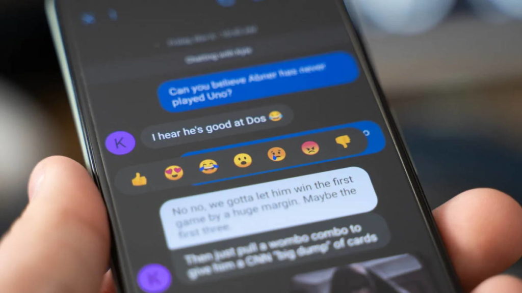 O Android começou finalmente receber as reações do iMessage como emojis