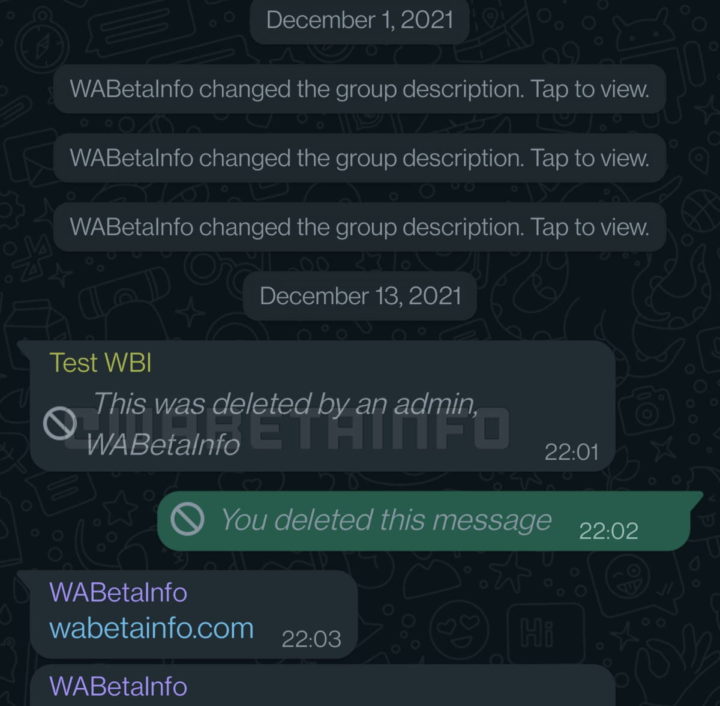 WhatsApp novidades mensagens reações serviço