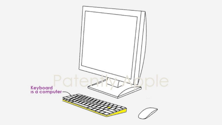 Apple teclado PC patente