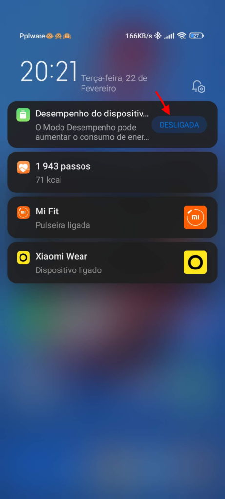 Xiaomi MIUI smartphone desempenho modo