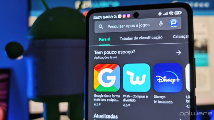 Android Google Play Store apps atualizadas