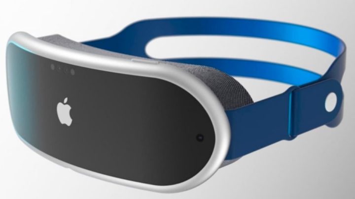 Ilustração óculos realidade aumentada da Apple com realityOS