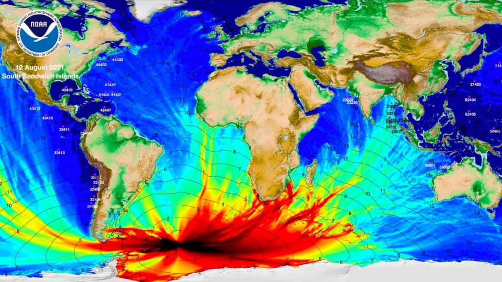 Tsunami misterioso que se espalhou pelo planeta em 2021 está finalmente explicado