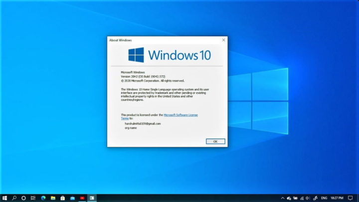 Windows 10 Microsoft 20H2 atualização suporte