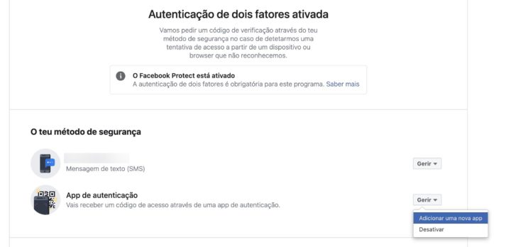 Melhor segurança: Como usar o Google Authenticator com o Facebook?