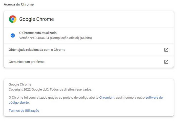 Chrome Google browser segurança protegido