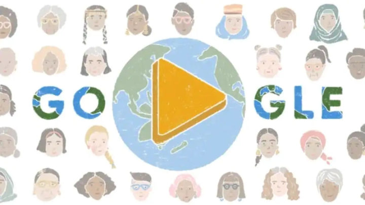 Dia Internacional da Mulher num Doodle da Google