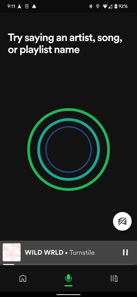 Spotify carro interface smartphone música