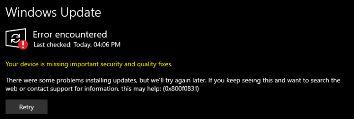 Windows 10 Windows 11 Microsoft atualização problemas