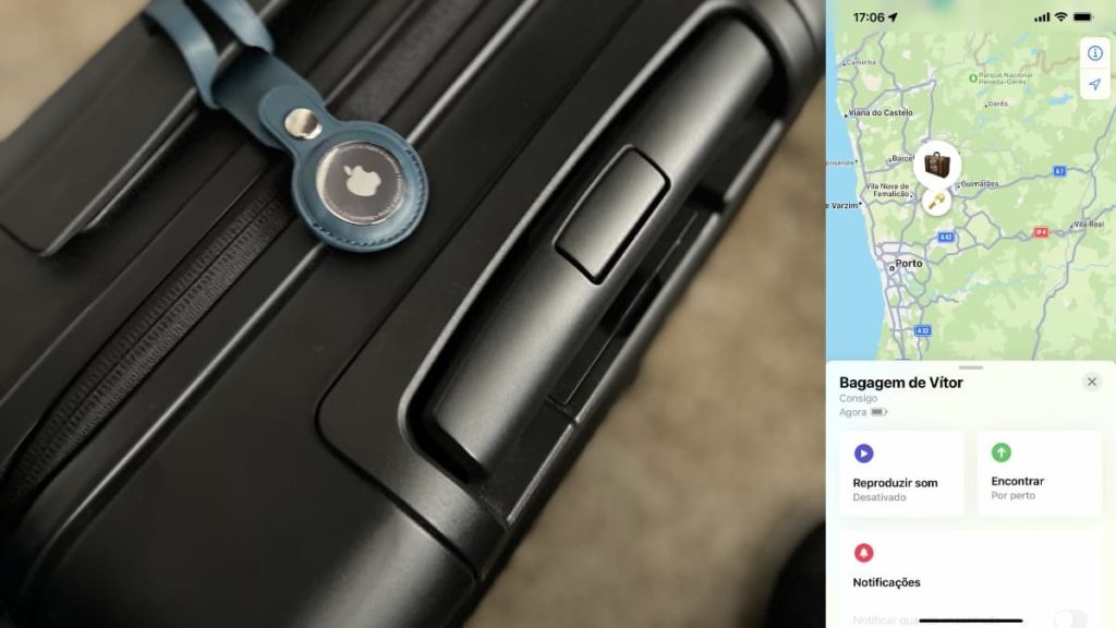 Homem usa um AirTag e um PowerPoint para mostrar à companhia aérea onde estão as malas