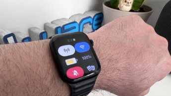 Imagem de ilustração Apple Watch com wartchOS 9 e modo poupança de bateria