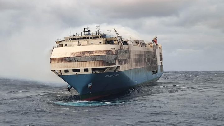 Felicity Ace: List of brands and quantities of vehicles that sank