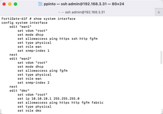 FortiGate 61F: Como configurar o acesso via SSH