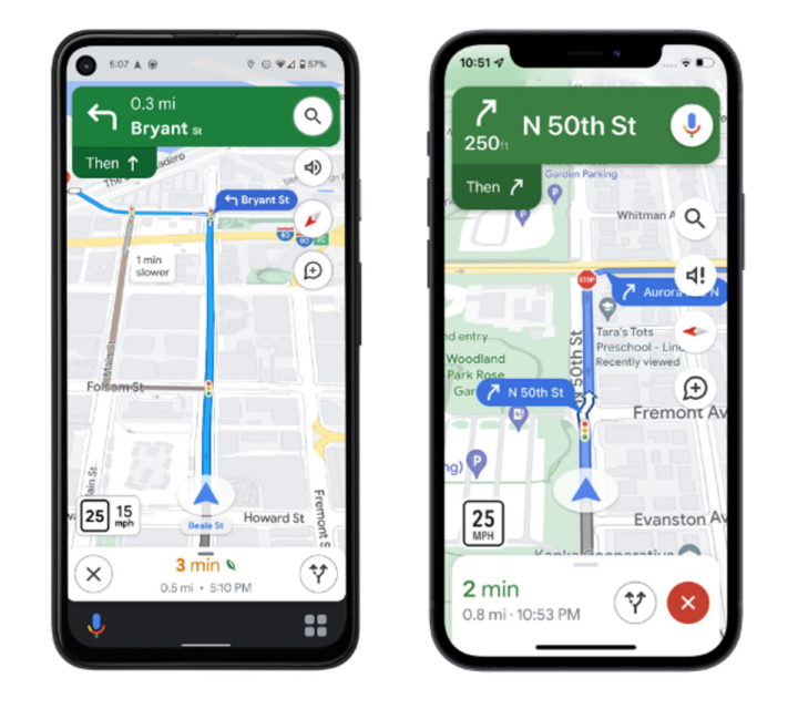 Google Maps novidades conduzir
