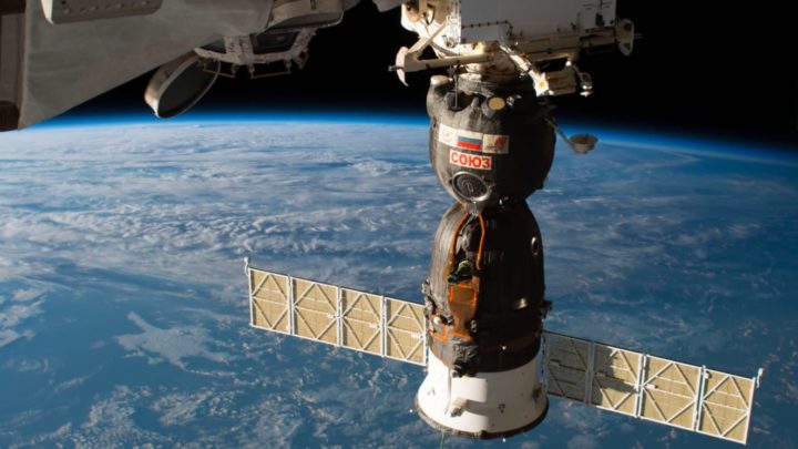 Imagem módulo Soyuz da Estação Espacial Internacional