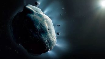 Ilustração do asteroide